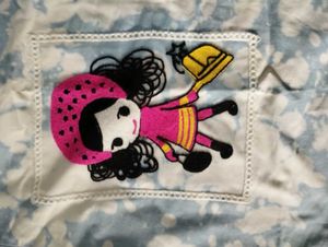 Cute Cartoon Print Tunic Top