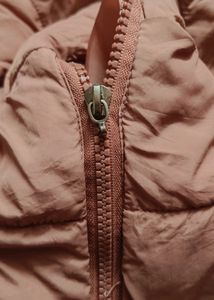 Nude Pink Puffer Jacket