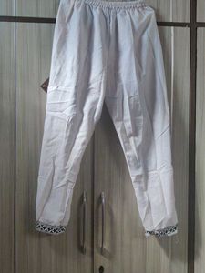 White Cotton Ethnic Pants