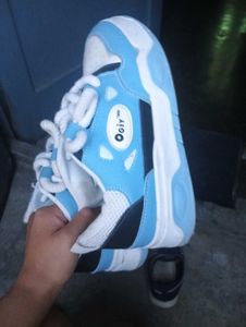 Sky Blue &amp; White Sneakers
