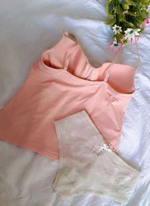 Cute padded cotton tank top