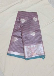 Elegant Silk Saree with Floral Motifs