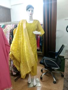 Yellow Kurta Set with Dupatta