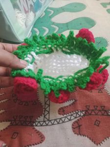 Handmade Crochet Rose Mini Bag