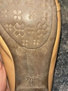 Stylish Nude Loafers with Gold Chain