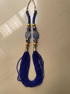 Bohemian Blue Beaded Necklace