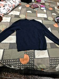 korean japanese vintage Navy Blue Long Sleeve