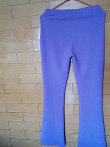 Popwings Purple Flare Stretch Pants