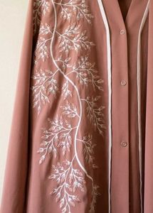 Embroidered Abaya with scarf