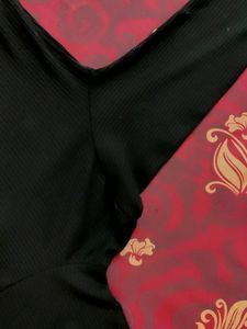Black Solid Long Sleeve Turtle Neck Office wear T