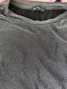 Worn one Time Stylish Shimmery Grey Bodycon Dress