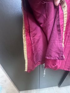 Mirrorwork Maroon Kurta with Lining