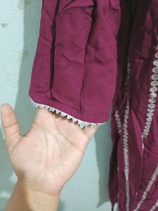 Kurti Plazzo And Dupatta Set