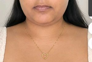 Elegant Gold Heart Pendant Necklace