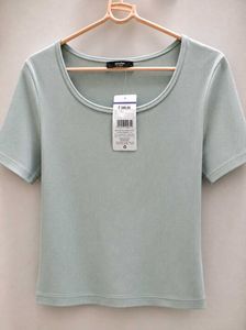 sea green Short Sleeve Top