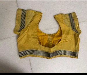 Golden Mustard Yellow Saree with border