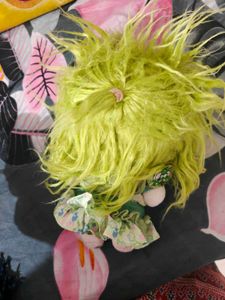 Cute Plush Toy with Green Hair