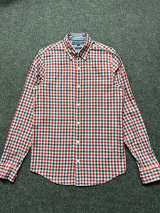 Men's Red & Blue Checkered Casual Shirt