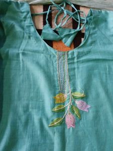 embroidered kurta set