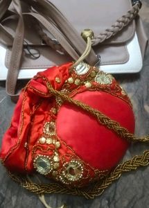 Stylish Two-Tone Crossbody Bag