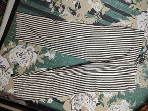 Embroidered Tunic &amp; Striped Pants Set