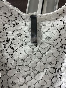 White Lace crop shrug