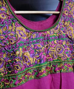 Beautiful Pink Embroidered Kurta