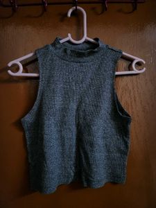 Maroon Ribbed Tank Top