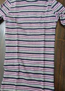 Striped Turtleneck Top