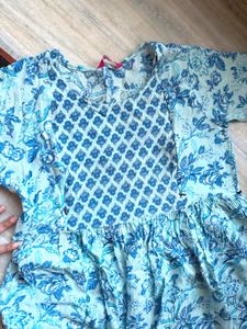 Blue Maternity Kurta