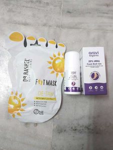 Dr. Rashel  Mask &amp; Aravi Organic Foot Roll