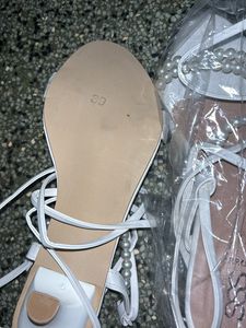 White New Pearl Flats Unopened Packaging UK39/6