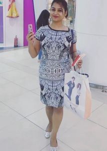Stylish Printed Short Sleeve Dress