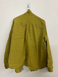 Chic Lime Green Linen Shirt