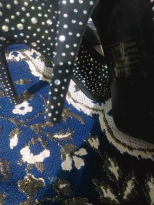 Sparkling Embellished Peep-Toe Heels