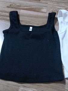 Basic Black &amp; White Camisole Set