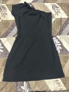 Black one shoulder dress