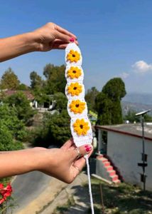Crochet sunflower Headband