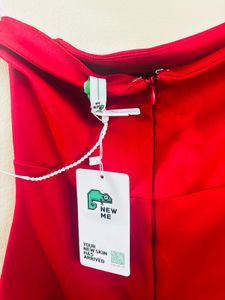 Newme Red Strapless Dress