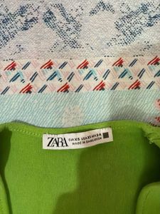 Lime Green V-Neck Long Sleeve Bodysuit