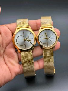 Calvin Klein Gold Mesh Watches