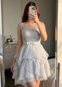Stunning Lace & Ruffle Party Dress
