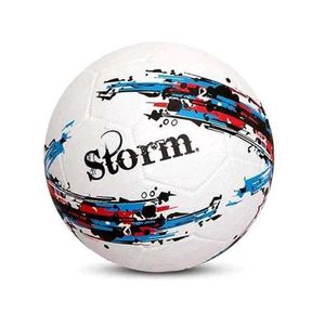 Football | Nivia Storm Rubber Moulded | White Mult