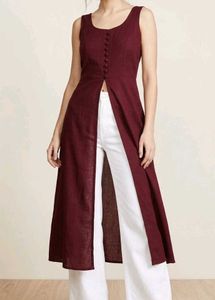 Shein Elegant Burgundy Maxi Dress