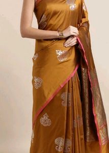 Mustard Silk Saree
