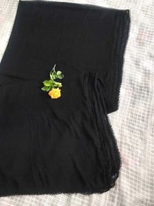 Elegant Black Dupatta 🧡