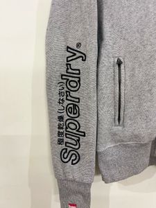 Superdry Grey Zip-Up Hoodie