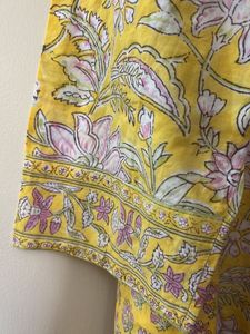 Yellow Floral Kurta