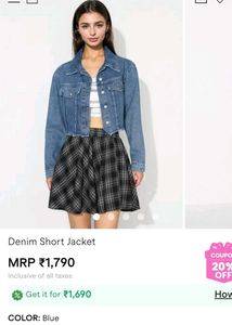 Denim Cropped Jacket