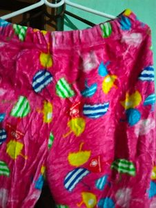 length 34,Pink Printed Pajama Pants